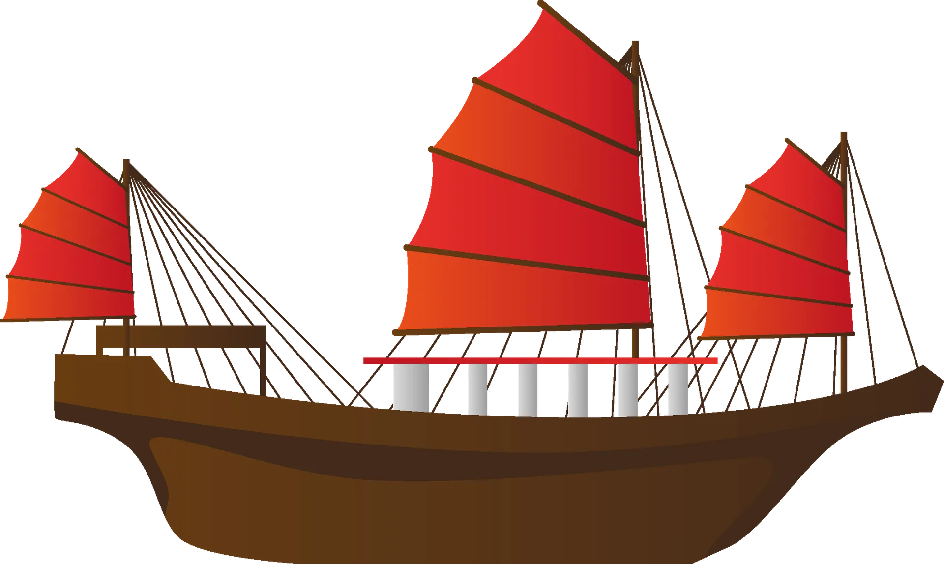 Al Mosafer Al Arabi Junk Boat Logo